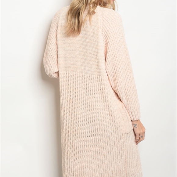 LAST 1! CHENILLE OH SO SOFT PLUSH LONG CARDIGAN - Picture 3 of 5